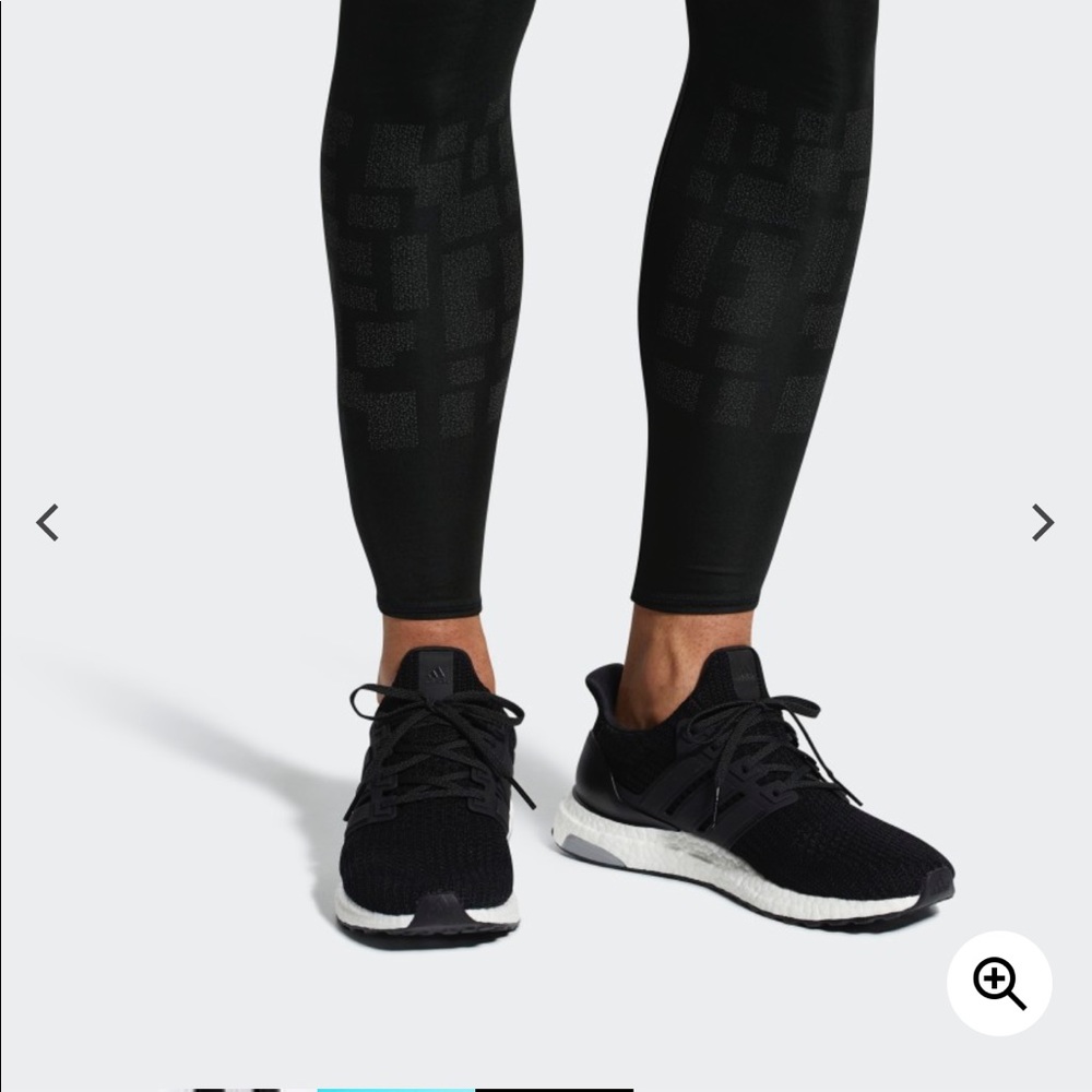 Adidas Ultraboosts, black, size W8.5